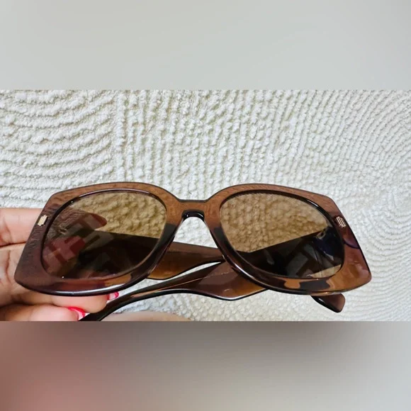 - Fendi 0436 Hologram Sunglasses Fendi 0436 Hologram Sunglasses Oversized Sunglasses... | Depop main image 4